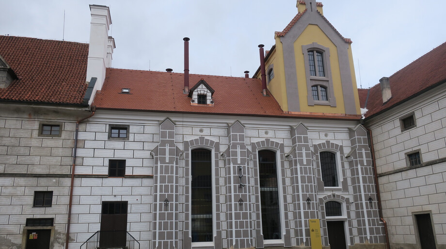 Český Krumlov, centrum Port 1560